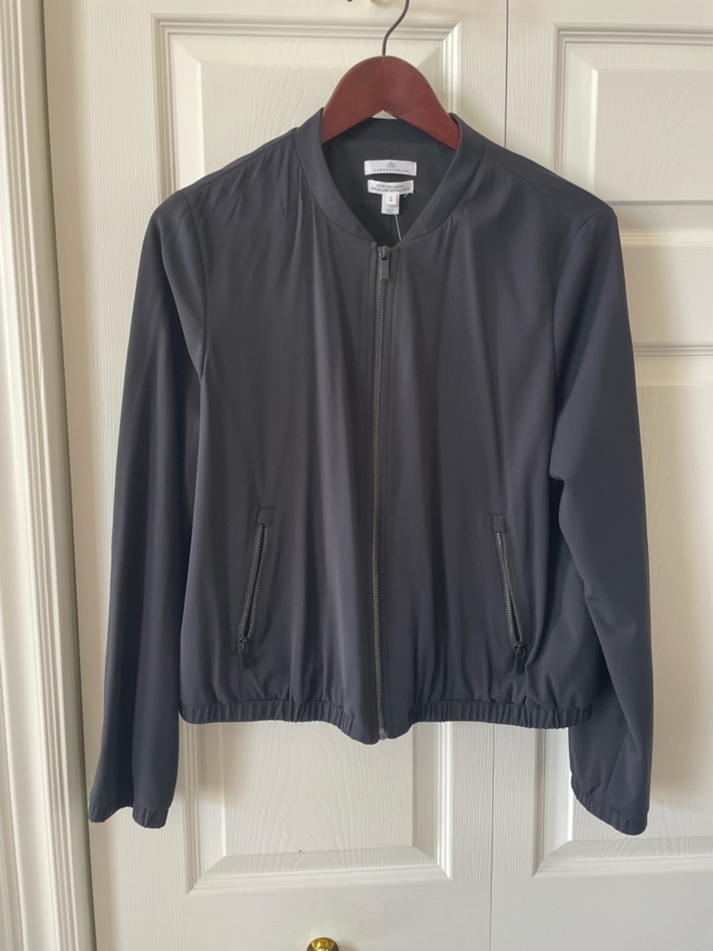 Camber & Grace Black Bomber Jacket and Skirt with Pockets